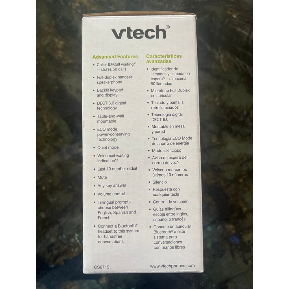 New in Box VTech CS6719 Cordless Phone System with Caller ID/Call Waiting - Picture 5 of 5